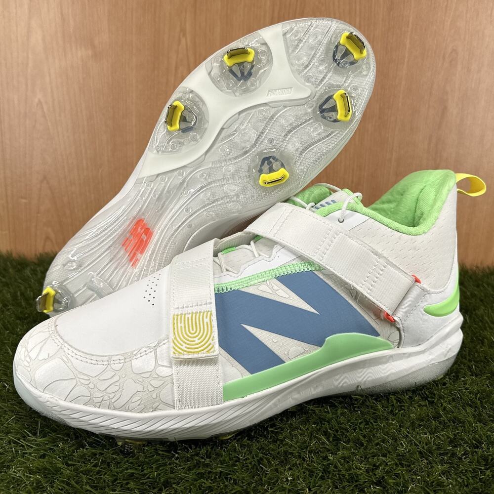 New Balance FuelCell Lindor 2 White Baseball Cleats LMLINDW2 Men's Size 12.5